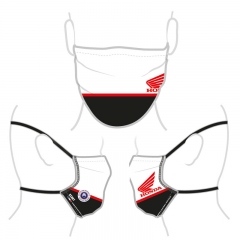 Masque en Tissu Honda Moto Catégorie 2 Noir/Blanc/Rouge