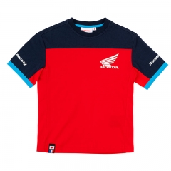 T-shirt Honda Racing 2022 Enfant - Rouge-Noir-Bleu-Blanc
