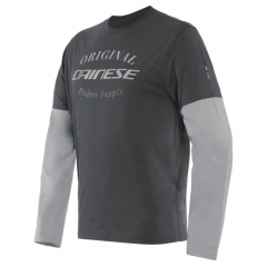 T-shirt Dainese Paddock manches longues - Gris/Gris