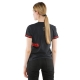 T-shirt Dainese Paddock Lady noir-rouge