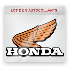 Stickers Honda Vintage (Lot de 5)