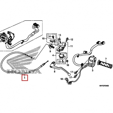 Câble d'embrayage Honda CBR1000 RR-R (20-)