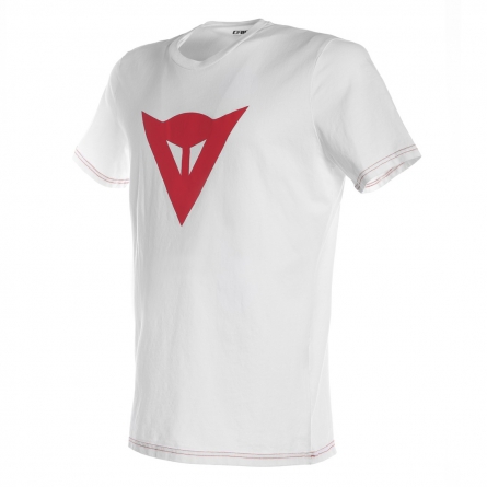 T-shirt Dainese Speed Demon Blanc Rouge de face