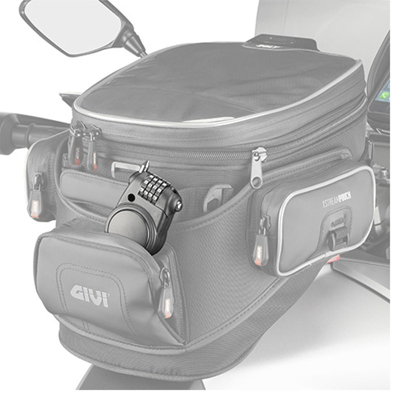 GIVI Antivol à combinaison pour bagage souple S221 - Cadenas bagages pour  la moto