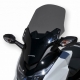 Pare-brise Ermax +10cm Noir pour Forza 125 Honda en vue de 3/4
